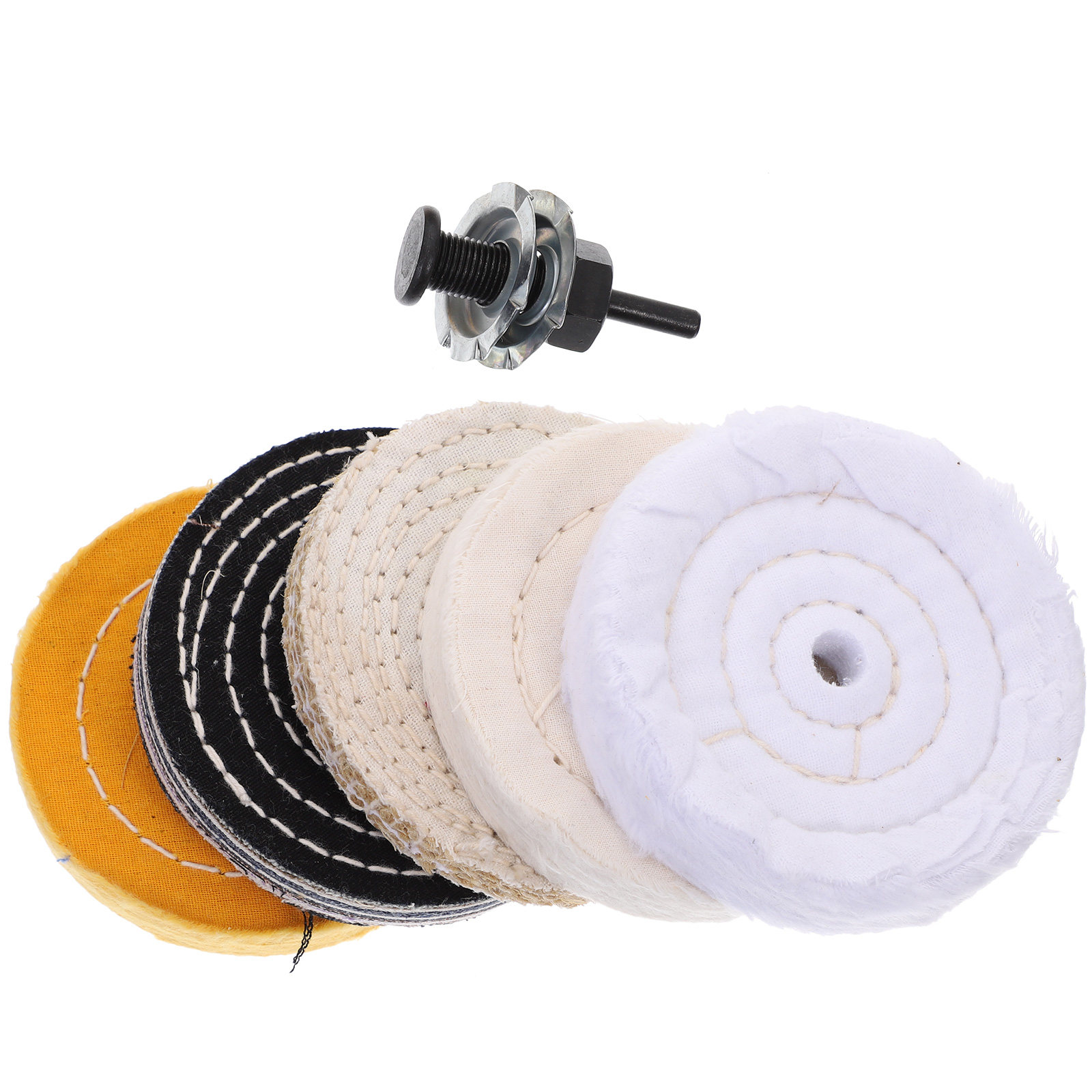 Polish Pad Set Buffer - 1 Set Roda Poles untuk Bor,