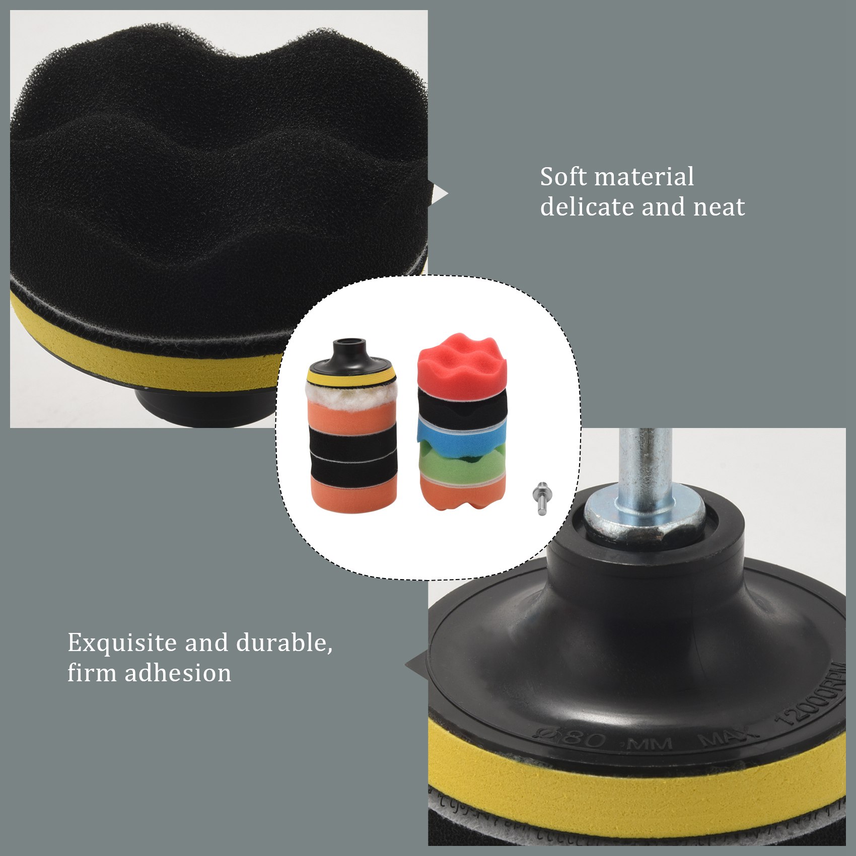 BAAG-11Pcs Set Bantalan Poles  - Polish Pad Set Buffer ulasan dan harga